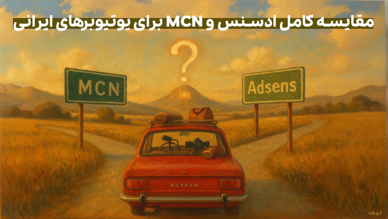 ادسنس یا MCN؟ مقایسه کامل برای یوتیوبرهای ایرانی (۲۰۲۵)