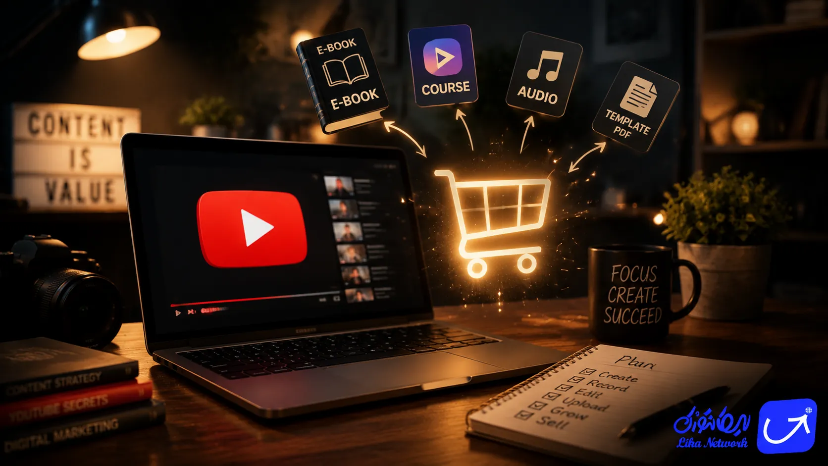 فروش محصول دیجیتال با یوتیوب