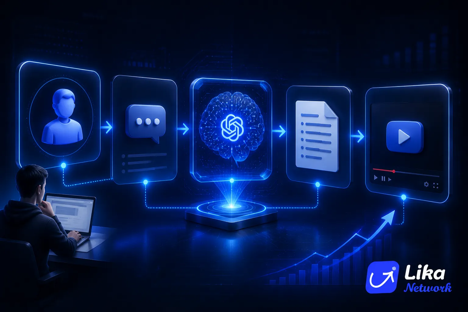 فرآیند تبدیل ایده به سناریوی یوتیوب با هوش مصنوعی ChatGPT